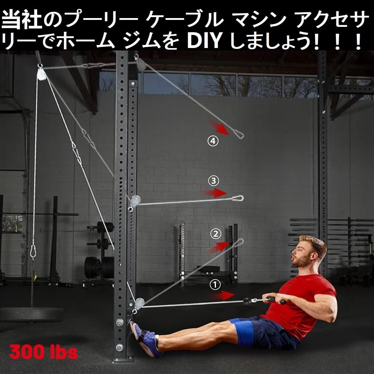 ケーブルマシン、機能性トレーニング